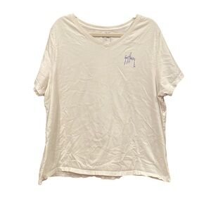Guy Harvey V-Neck white tee with amazing Marlin graphic on back. Y2K size 2x G6